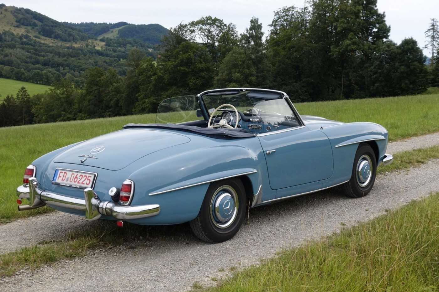 Mercedes-Benz  SL mit  Kofferset